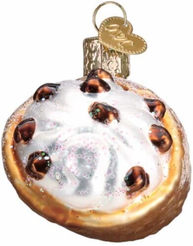 Old World Christmas Cannoli Glass Blown Ornament Perspective: back