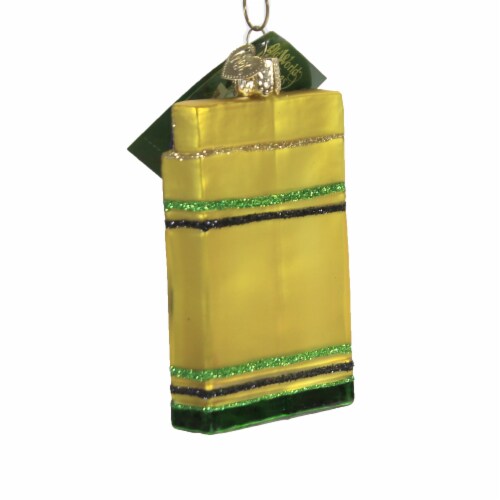 Old World Christmas Box Of Crayons Glass Color Create Masterpiece 32458 Perspective: back