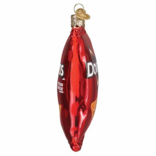 Old World Christmas 3 Inches Nacho Cheese Doritos Chip Bag Ornament Snack Food Taco 32559 Perspective: back