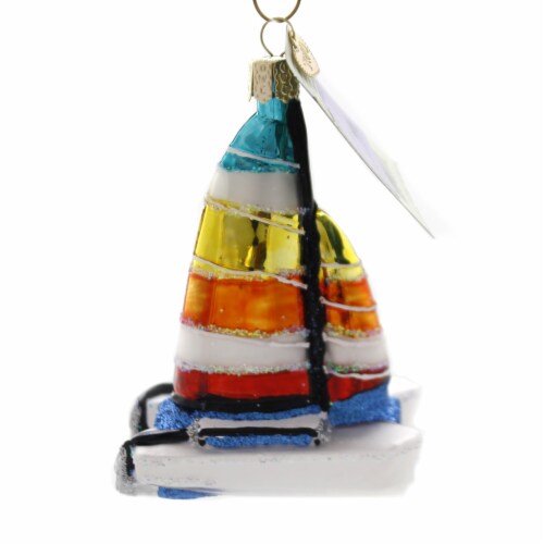 Catamaran Christmas Ornament 
