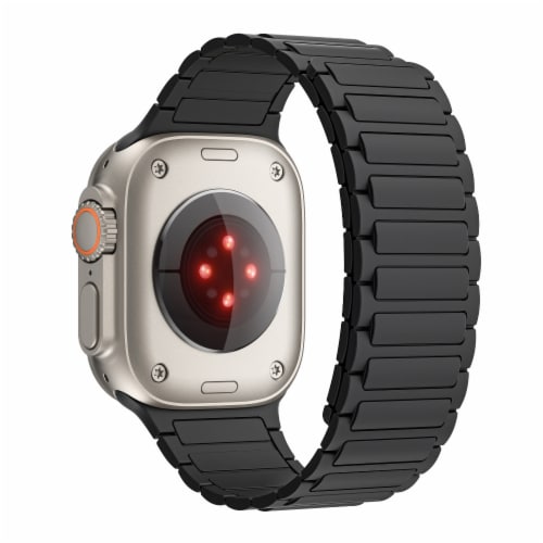 WITHit Apple Magnetic Silicone Band for 42/44/45/Ultra/Ultra 2 Apple Watch Perspective: back