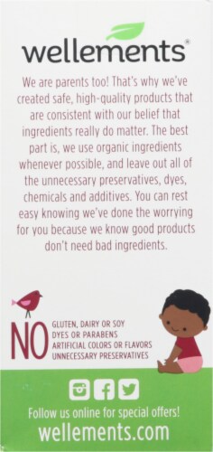 Wellements® Organic Elderberry Children's Cough Syrup Perspective: back