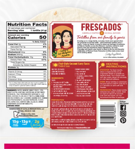 Frescados™ Carb Fit Flour Tortillas Perspective: back