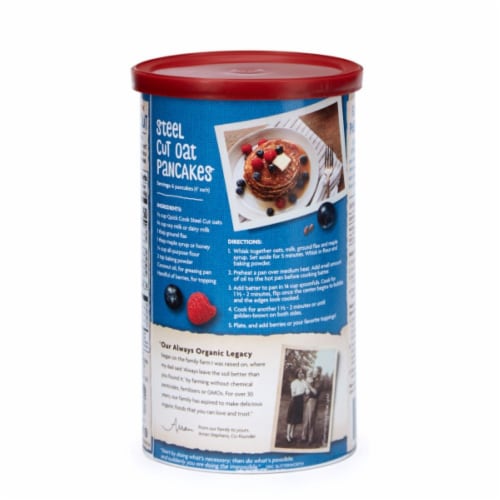 Nature's Path Organic® Quick Cook Steel Cut Whole Grain Oats Perspective: back