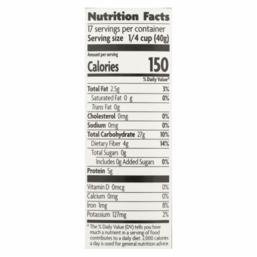 Nature's Path Oats - Organic - Steel Cut - Quick - Case of 6 - 24 oz Perspective: back