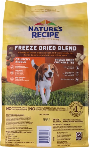 Nature's Recipe™ Freeze Dried Blend Chicken Barley & Brown Rice Adult Dog Dry Food Perspective: back