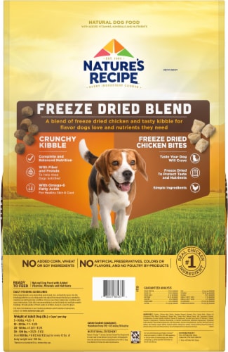 Nature's Recipe™ Freeze Dried Blend Chicken Barley & Brown Rice Recipe Dry Dog Food Perspective: back