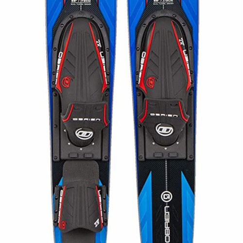O'Brien Watersports Adult 68 inches Performer Combo Water Skis, Blue and Black Perspective: back