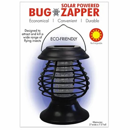 Kole Imports LIGHTZAPPER Solar-Powered Light & Insect Zapper Perspective: back