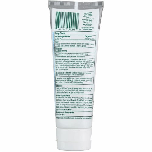 BioFreeze Menthol Pain Relief Colorless Gel, 3 fl oz Perspective: back
