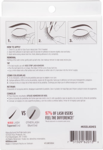 Kiss Looks So Natural False Eyelashes Perspective: back