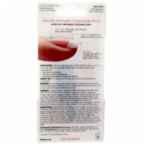 Kiss® Salon Acrylic French Nail Kit Perspective: back