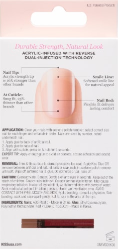 Kiss Salon Acrylic Nude French Nail Kit - Cashmere Perspective: back