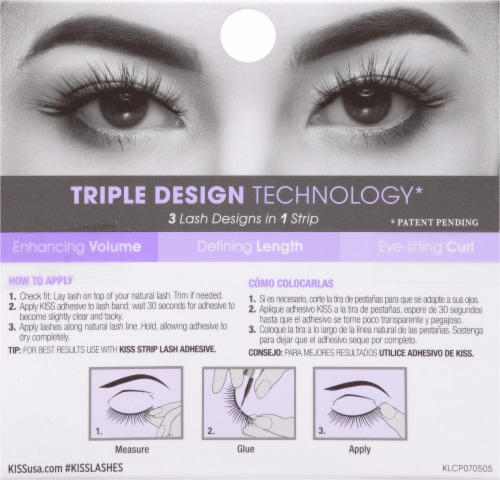 KISS® Lash Couture Triple Push Up Teddy False Eyelashes Perspective: back