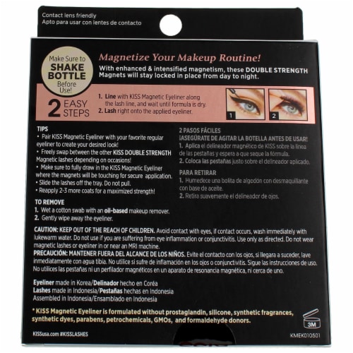 Kiss Magnetic Eyeliner/Eyelash Kit 01 Perspective: back