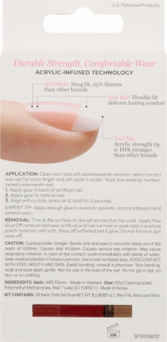 Kiss® Salon Acrylic™ French Nail Kit Perspective: back
