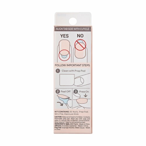 Kiss® imPRESS® Press-on Manicure - Point Pink Perspective: back
