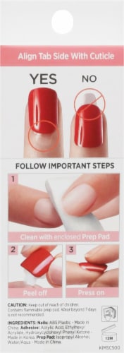 Kiss imPRESS® Short Dorothy Press-On Manicure Nails Perspective: back