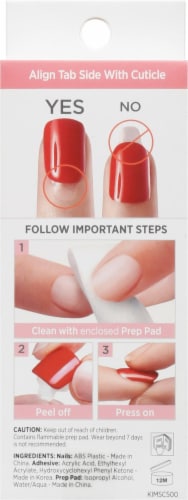 Kiss imPRESS® Short Kill Heels Press-On Manicure Nails Perspective: back