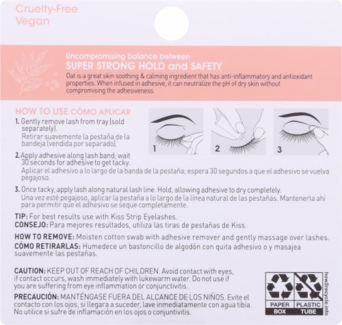 Kiss® Black Lash Couture™ Oat Extract Strip Lash Adhesive Perspective: back