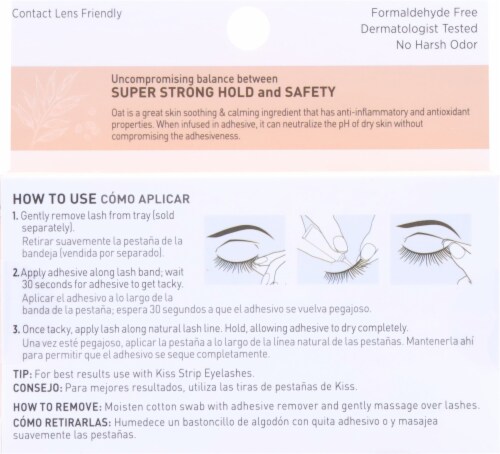 Kiss® Lash Couture™ Oat Strip Lash Adhesive Perspective: back