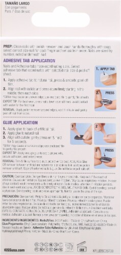 Kiss Gel Fantasy Collection 85669 Modern Art Adhesive Nails Perspective: back