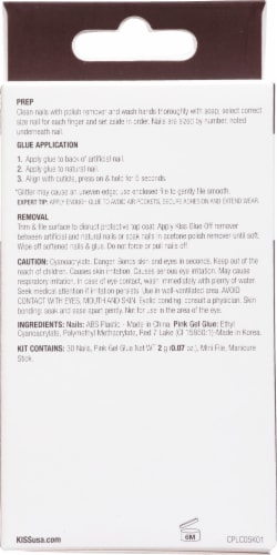 Kiss® Classy™ Premium Glue On Nails Perspective: back