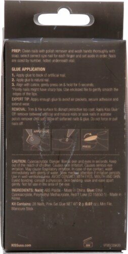 Kiss® Velour Medium Fantasy Celebrity Nails Perspective: back