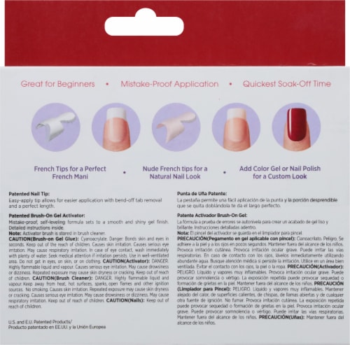 KISS® Brush-On Gel Nail Kit Perspective: back