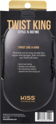 Kiss® Twist King Styling Tool - Black Perspective: back