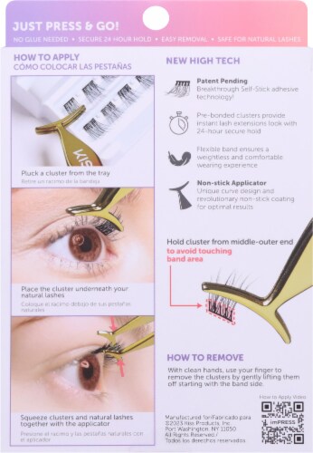 Kiss® imPRESS® Kit 02 Innovative Press on False Eye Lashes Perspective: back