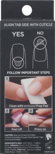 Kiss® imPRESS® All My Love Premium Press on Manicure Perspective: back