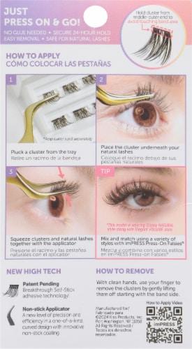 Kiss® imPRESS® Single False Eyelashes Perspective: back