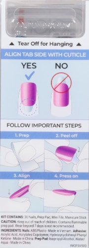Kiss® imPress® Color FX No-Glue Mani Press On Nails - Better Things Perspective: back