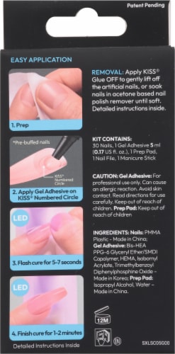 Kiss® Salon X-tend Floral Nails Perspective: back