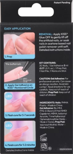 Kiss® Salon X-tend Flawless Salon Gel Nail Extension Perspective: back