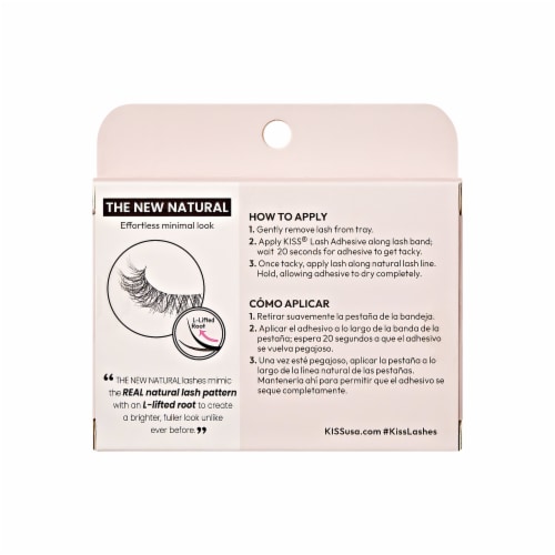 KISS The New Natural, False Eyelashes, White Shirt, 12 mm, 1 Pair Perspective: back