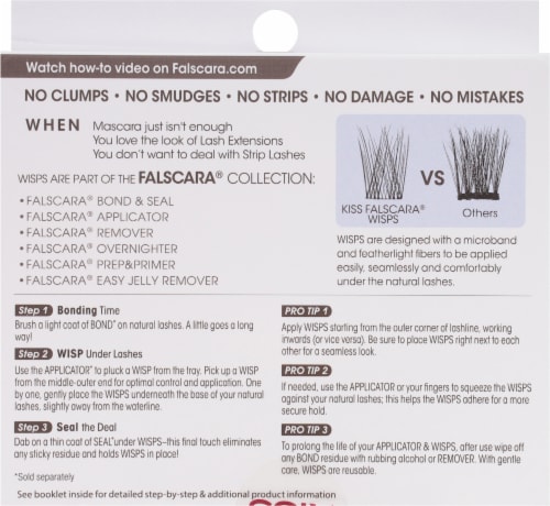 Kiss® Falscara® Clear Band Eyelash Multipack Perspective: back