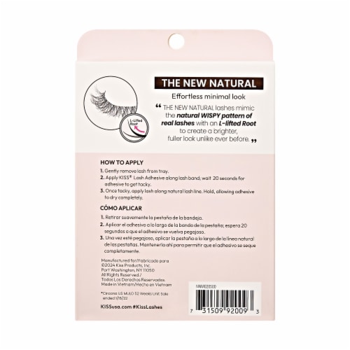 KISS The New Natural, False Eyelashes, Nude Blazer, 12 mm, 4 Pairs Perspective: back