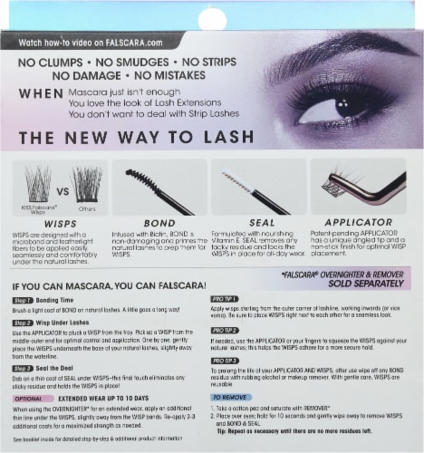 Kiss® Falscara® False Eyelash Starter Kit Perspective: back
