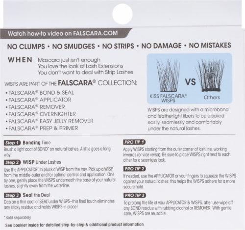 Kiss® Falscara® False Eyelash Natural Wisps 02 Multi Pack Perspective: back