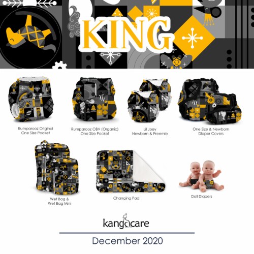 Kanga Care Rumparooz Doll Diaper Set - King & Phantom Perspective: back