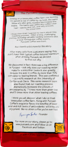 Puroast Low-Acid House Blend Ground Coffee Perspective: back