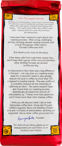 Puroast Low Acid Dark French Roast Coffee Perspective: back