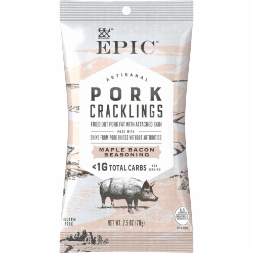 Epic Maple Bacon Pork Cracklings Keto Friendly Paleo Friendly Perspective: back