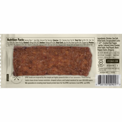 EPIC® Chicken Sriracha Bar Perspective: back