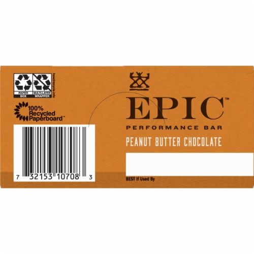 EPIC® Peanut Butter Chocolate Performance Bars Perspective: back