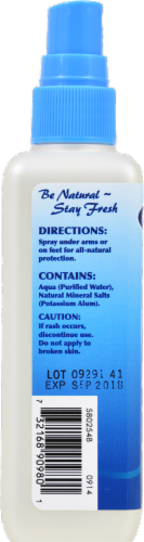 Naturally Fresh Crystal Deodorant Spray Perspective: back