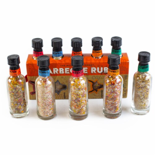 Thoughtfully Gourmet, Barbecue Rubs To Go Grill Edition Gift Set, Set