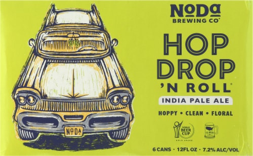 NoDa Brewing Company® Hop Drop N Roll Pale Ale Perspective: back